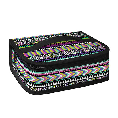 Colorful Leopard Navajo Tribal Print Small Lunch Bag
