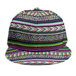 Colorful Leopard Navajo Tribal Print Snapback Cap