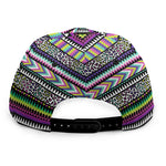 Colorful Leopard Navajo Tribal Print Snapback Cap