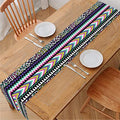 Colorful Leopard Navajo Tribal Print Table Runner
