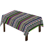Colorful Leopard Navajo Tribal Print Tablecloth