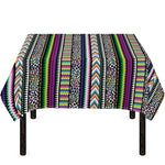 Colorful Leopard Navajo Tribal Print Tablecloth