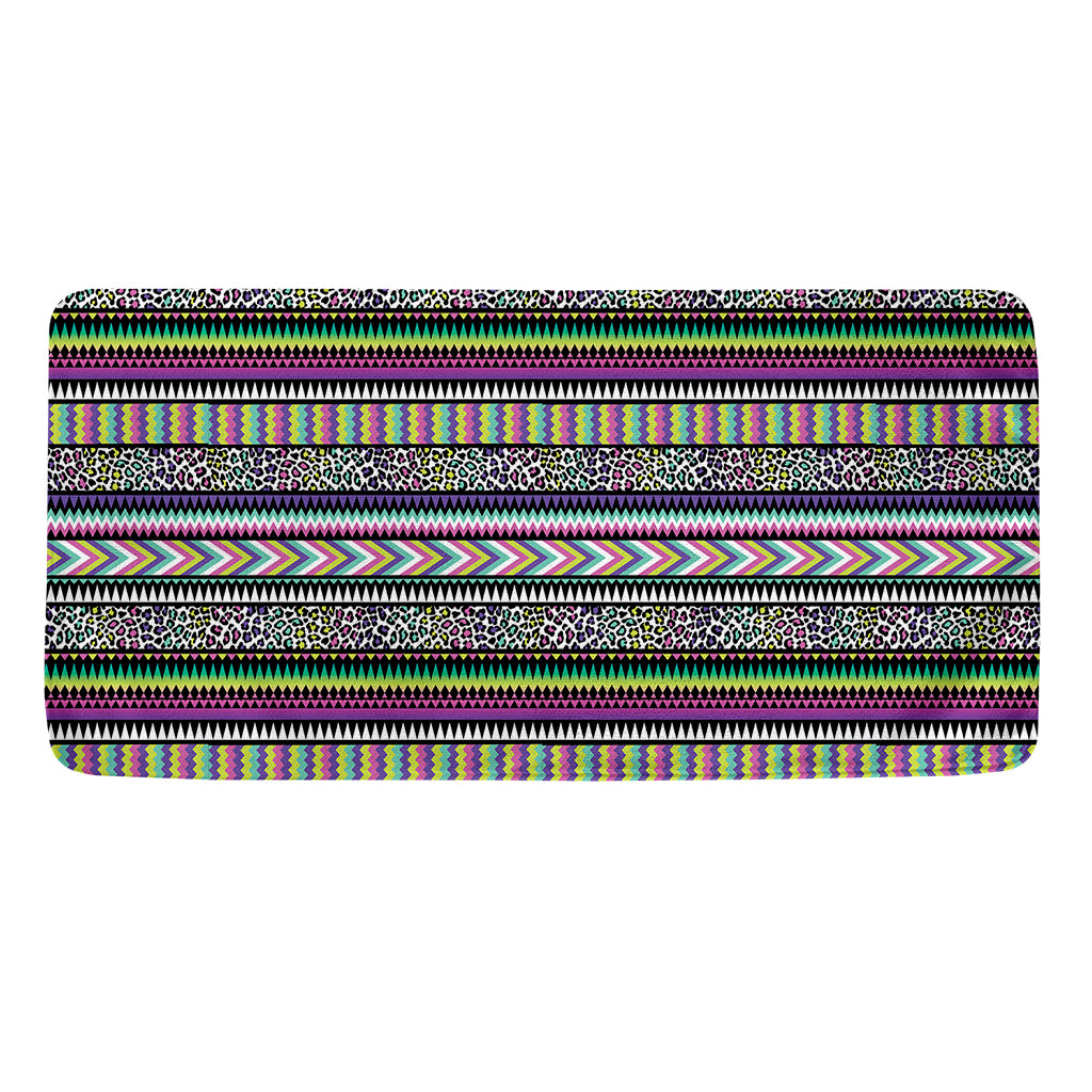 Colorful Leopard Navajo Tribal Print Towel