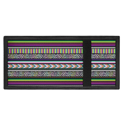 Colorful Leopard Navajo Tribal Print Trifold Wallet