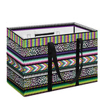 Colorful Leopard Navajo Tribal Print Utility Tote Bag