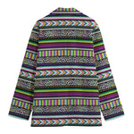 Colorful Leopard Navajo Tribal Print Women's Blazer