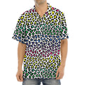 Colorful Leopard Print Aloha Shirt