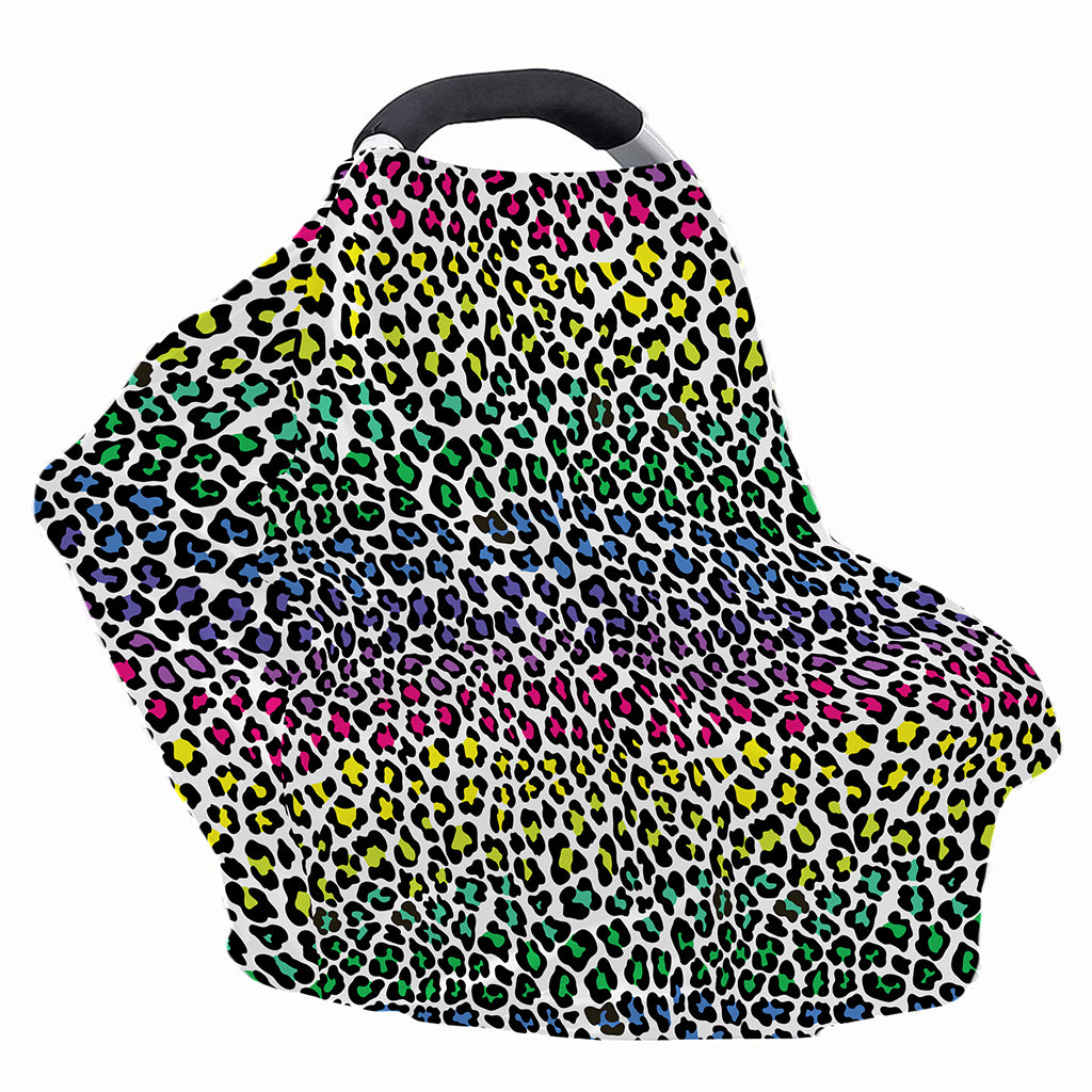 Colorful Leopard Print Baby Seat Cover