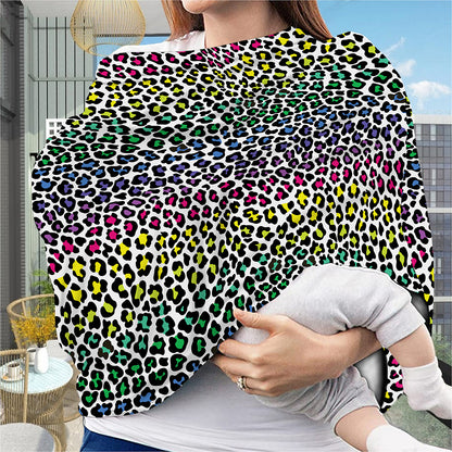 Colorful Leopard Print Baby Seat Cover