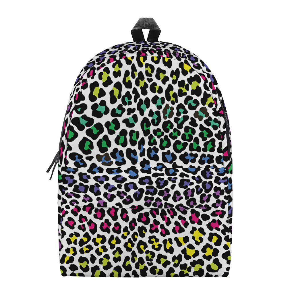 Colorful Leopard Print Backpack
