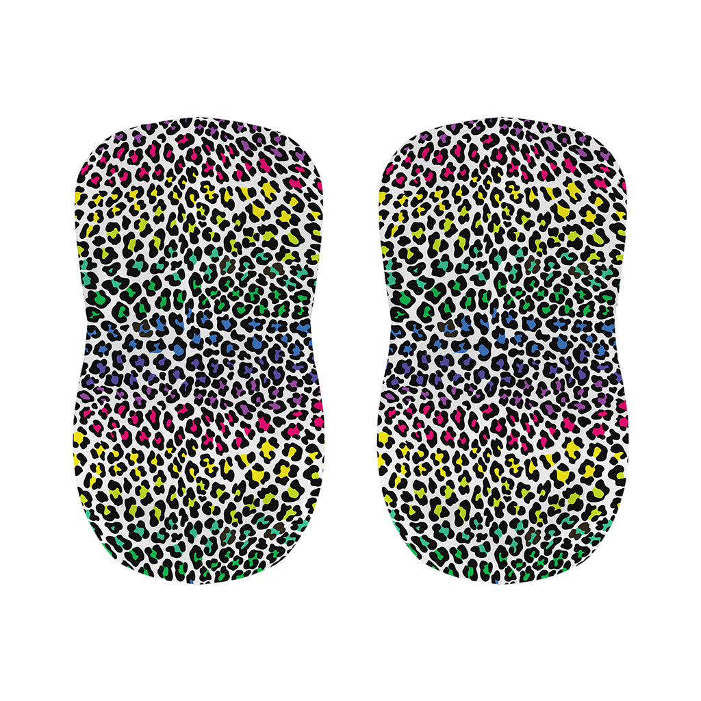 Colorful Leopard Print Bar Stool Covers