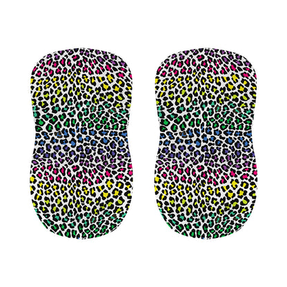 Colorful Leopard Print Bar Stool Covers