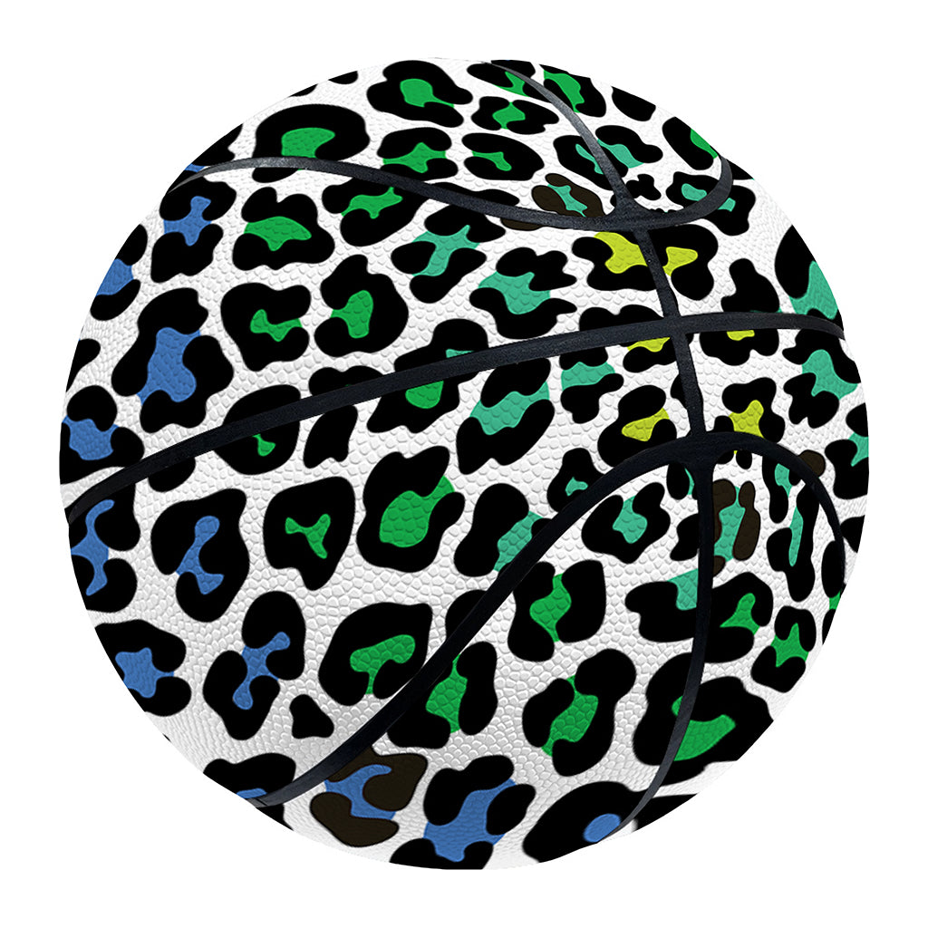 Colorful Leopard Print Basketball