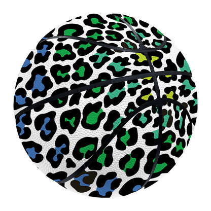 Colorful Leopard Print Basketball