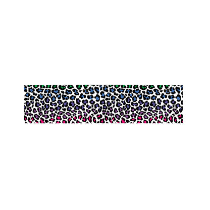 Colorful Leopard Print Bed Runner