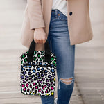 Colorful Leopard Print Bible Tote Bag