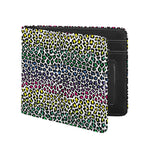 Colorful Leopard Print Bifold Wallet