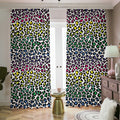 Colorful Leopard Print Dimout Pencil Pleat Curtains