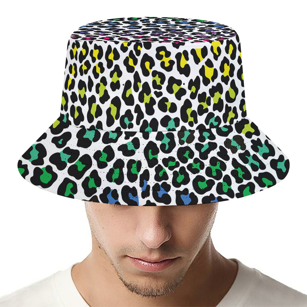 Colorful Leopard Print Bucket Hat