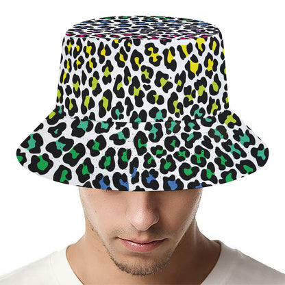 Colorful Leopard Print Bucket Hat