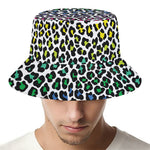 Colorful Leopard Print Bucket Hat