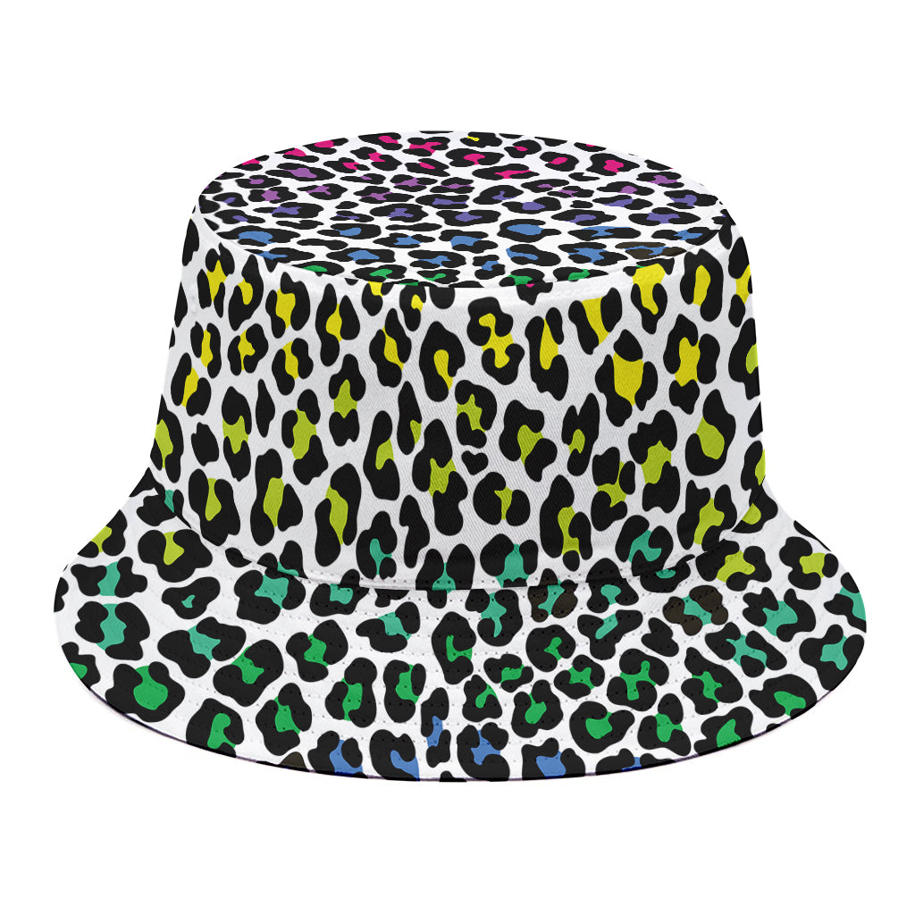 Colorful Leopard Print Bucket Hat