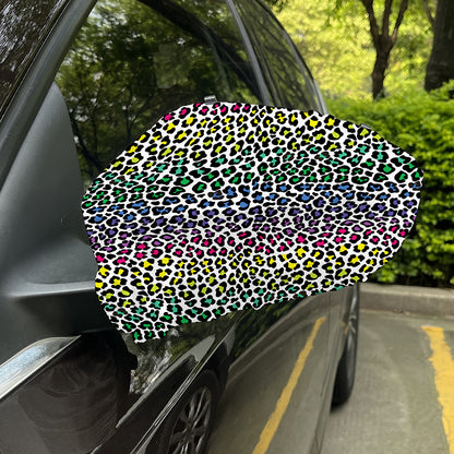 Colorful Leopard Print Car Side Mirror Covers