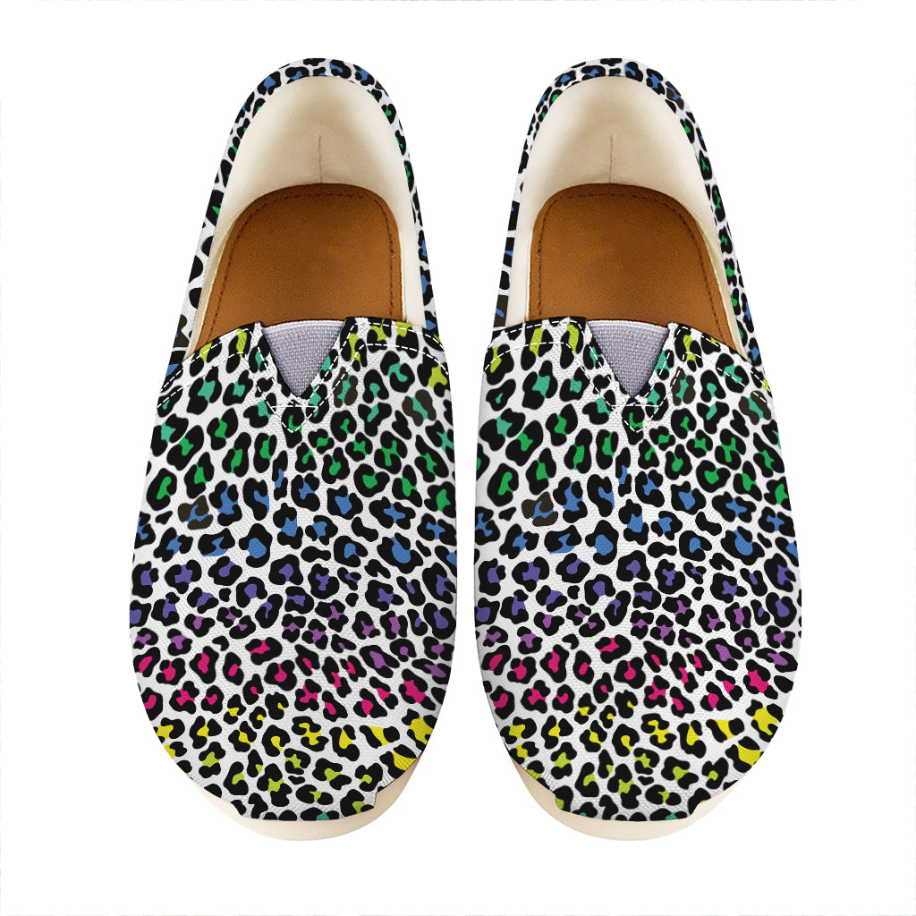 Colorful Leopard Print Casual Shoes