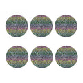 Colorful Leopard Print Coaster Set