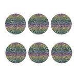 Colorful Leopard Print Coaster Set