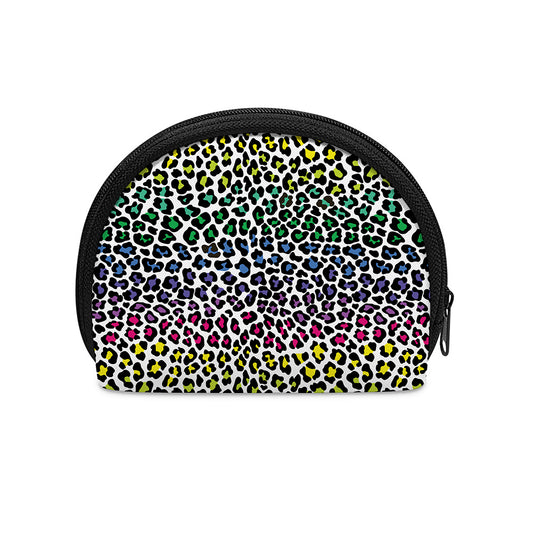 Colorful Leopard Print Coin Purse