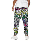 Colorful Leopard Print Cotton Pants