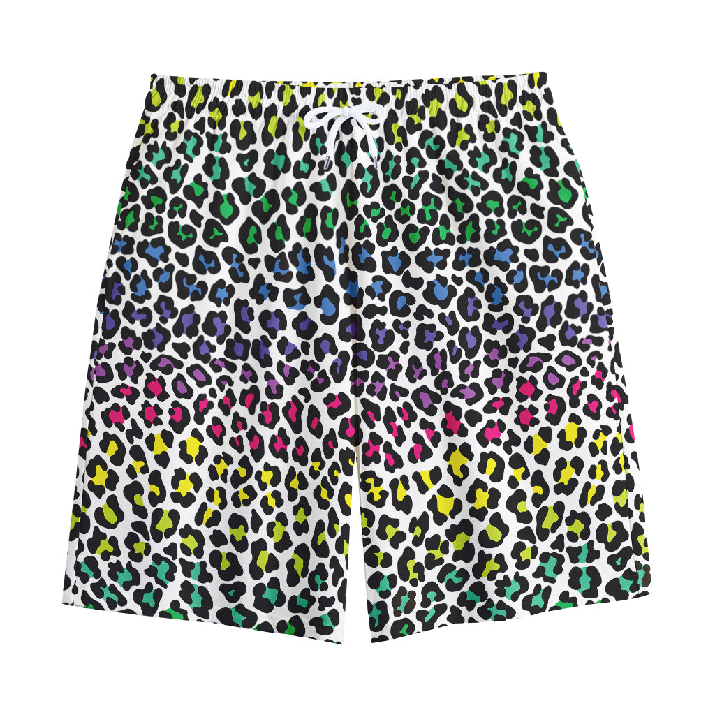 Colorful Leopard Print Cotton Shorts