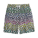 Colorful Leopard Print Cotton Shorts
