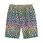 Colorful Leopard Print Cotton Shorts