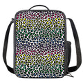 Colorful Leopard Print Crossbody Lunch Bag