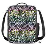 Colorful Leopard Print Crossbody Lunch Bag