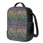 Colorful Leopard Print Crossbody Lunch Bag