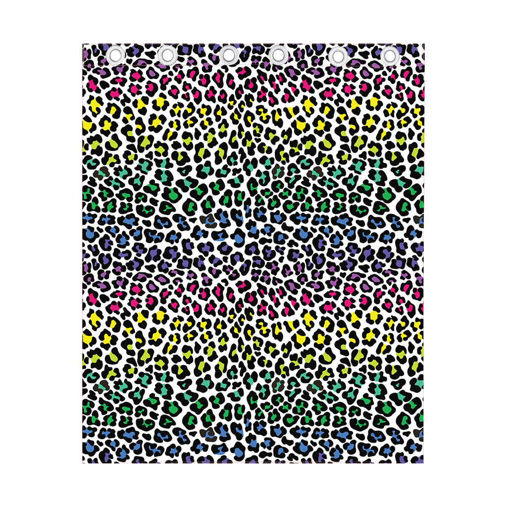 Colorful Leopard Print Curtain
