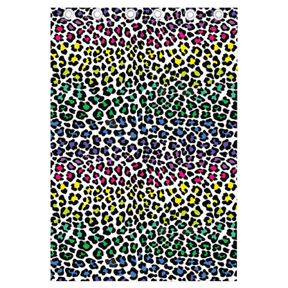 Colorful Leopard Print Curtain