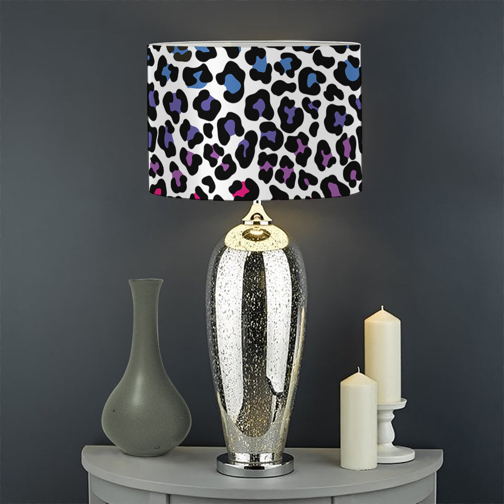 Colorful Leopard Print Drum Lamp Shade