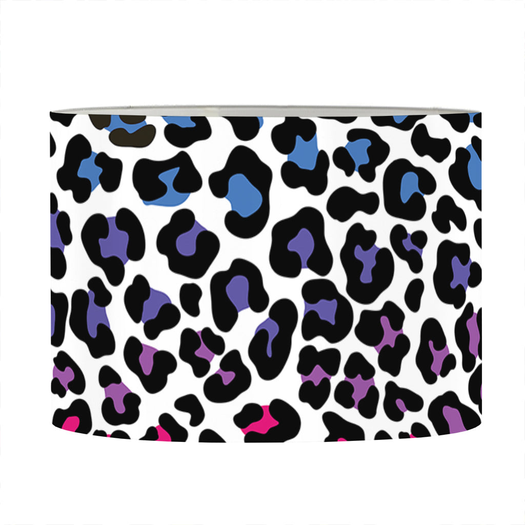 Colorful Leopard Print Drum Lamp Shade