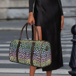Colorful Leopard Print Duffle Bag