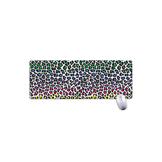 Colorful Leopard Print Extended Mouse Pad