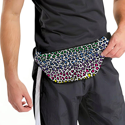 Colorful Leopard Print Fanny Pack