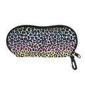 Colorful Leopard Print Glasses Case