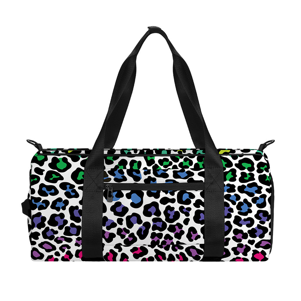 Colorful Leopard Print Gym Bag