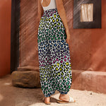 Colorful Leopard Print Harem Pants