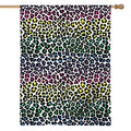 Colorful Leopard Print House Flag