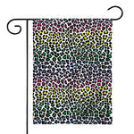 Colorful Leopard Print House Flag